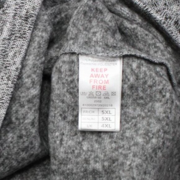 Atlas For Men Grey Canada Wild Park 1/4 Zip Pullover 5XL - Picture 5 of 7